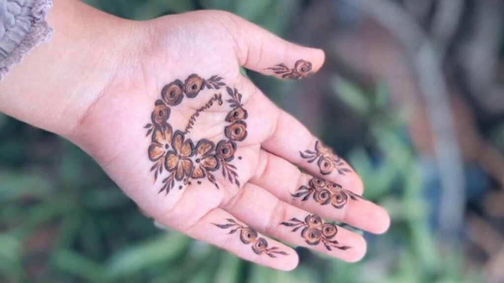 easy mehndi design