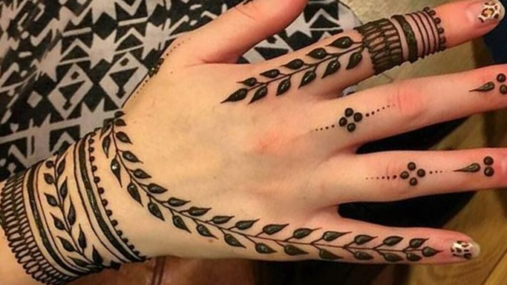 easy mehndi design