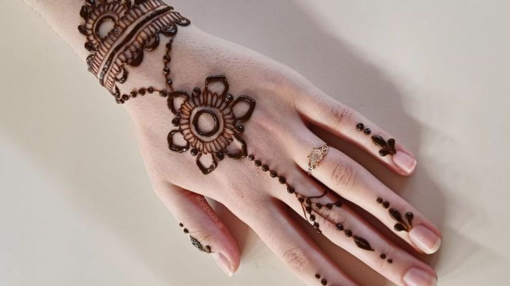 Easy back Hand Mehndi Design