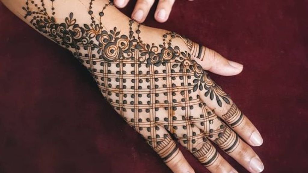 Mehndi Design for Backside Hand